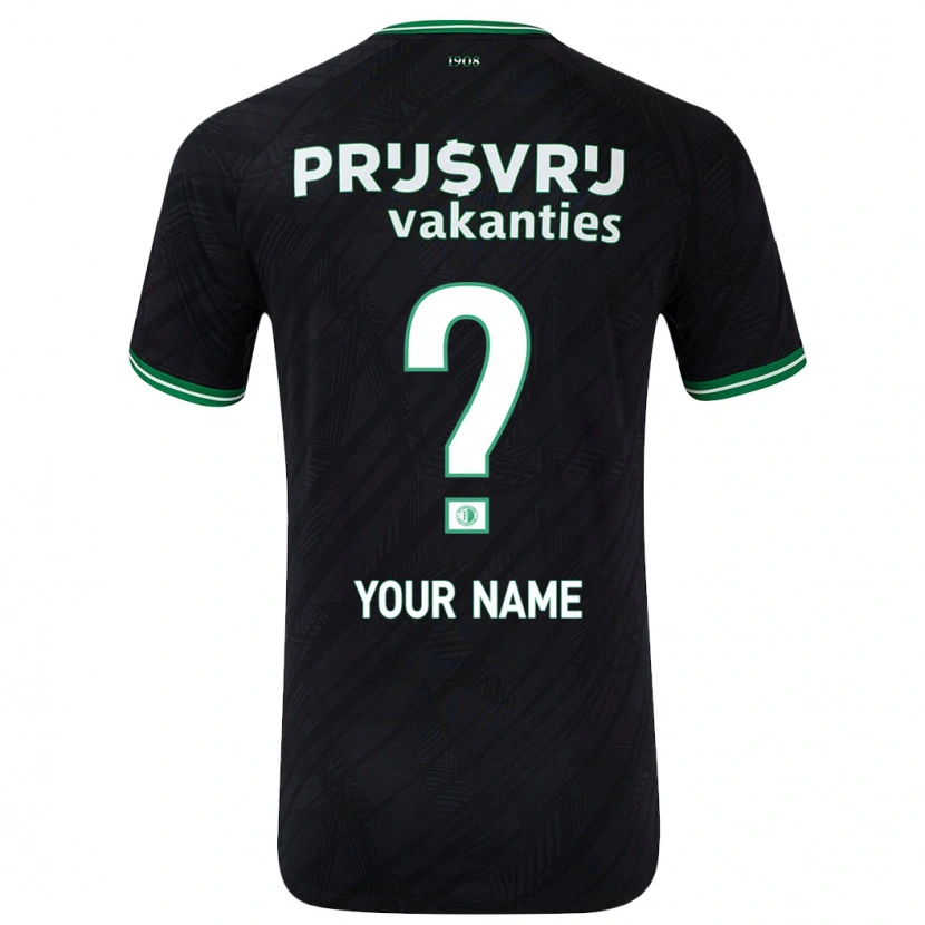 Danxen Kid Your Name #0 Black Green Away Jersey 2024/25 T-Shirt