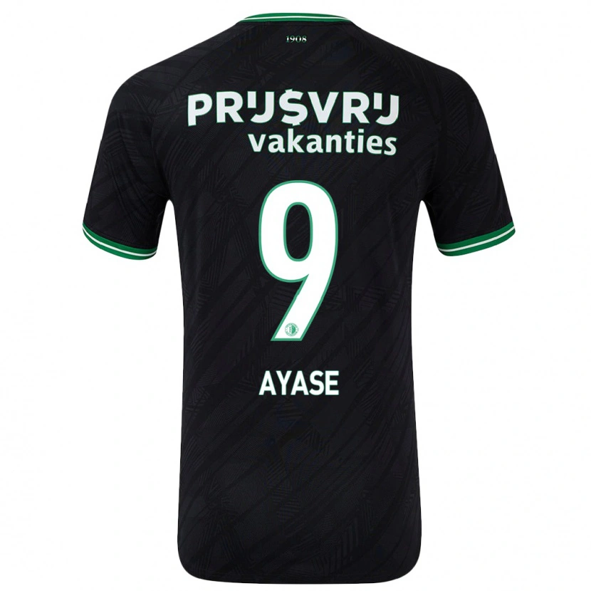 Danxen Kid Ayase Ueda #9 Black Green Away Jersey 2024/25 T-Shirt