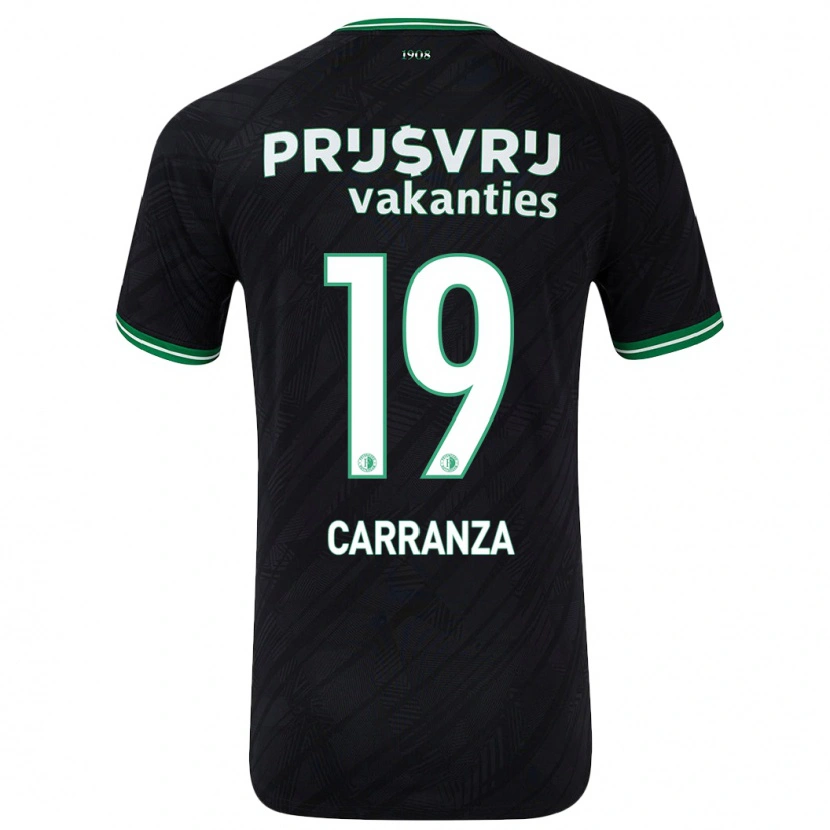 Danxen Kid Julián Carranza #19 Black Green Away Jersey 2024/25 T-Shirt