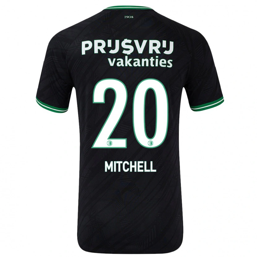 Danxen Kid Jeyland Mitchell #20 Black Green Away Jersey 2024/25 T-Shirt