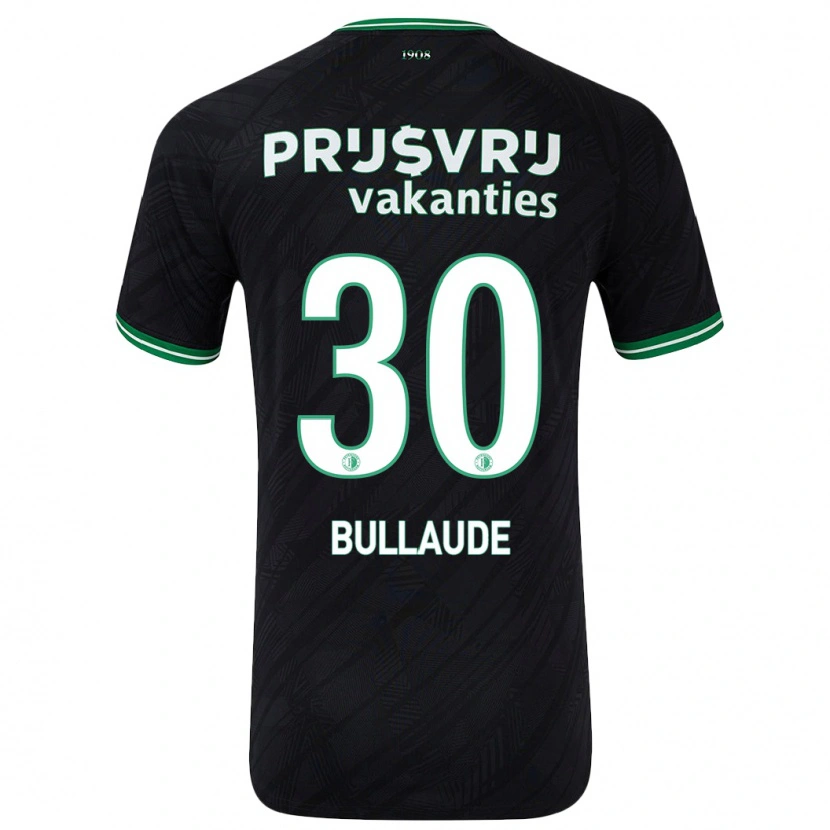 Danxen Kid Ezequiel Bullaude #30 Black Green Away Jersey 2024/25 T-Shirt