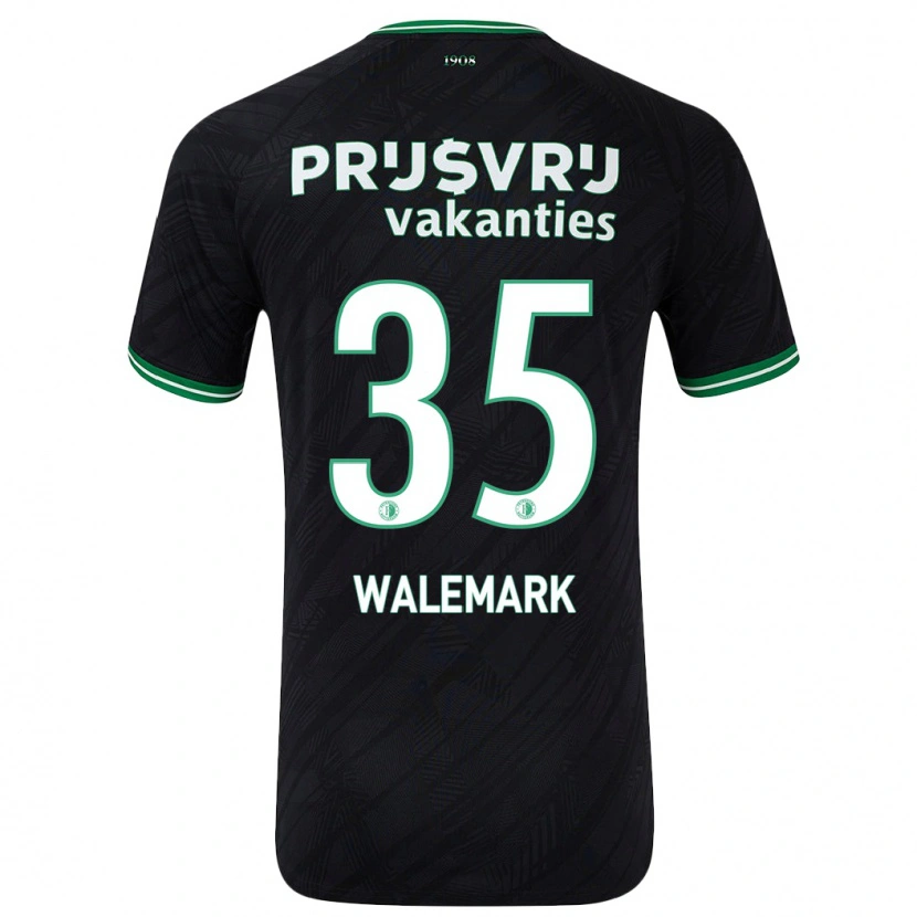 Danxen Kid Patrik Walemark #35 Black Green Away Jersey 2024/25 T-Shirt