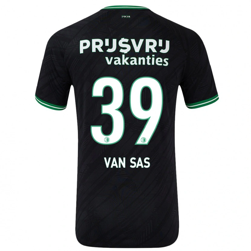 Danxen Kid Mikki Van Sas #39 Black Green Away Jersey 2024/25 T-Shirt