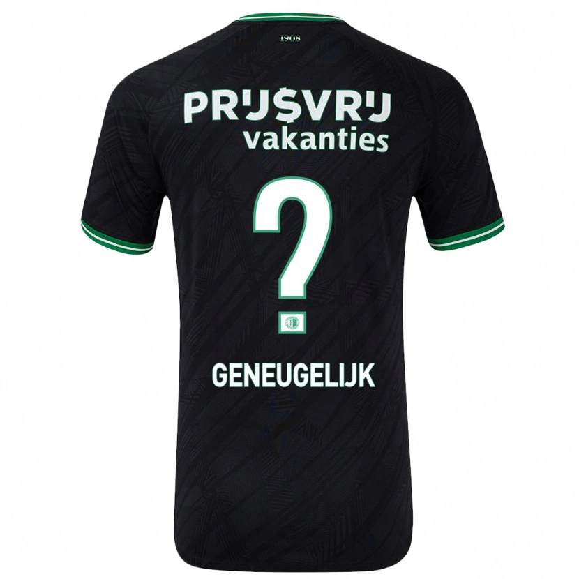 Danxen Kid Ivar Geneugelijk #0 Black Green Away Jersey 2024/25 T-Shirt