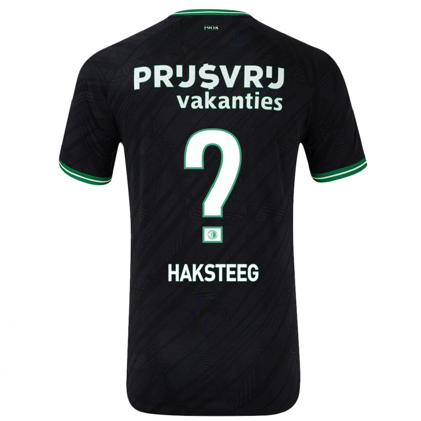 Danxen Kid Tim Haksteeg #0 Black Green Away Jersey 2024/25 T-Shirt