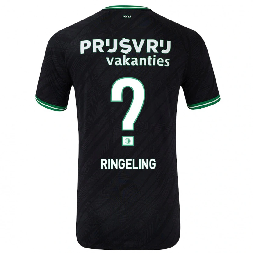 Danxen Kid Sam Ringeling #0 Black Green Away Jersey 2024/25 T-Shirt