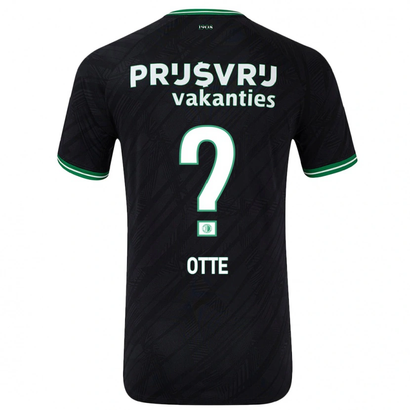 Danxen Kid Björn Otte #0 Black Green Away Jersey 2024/25 T-Shirt