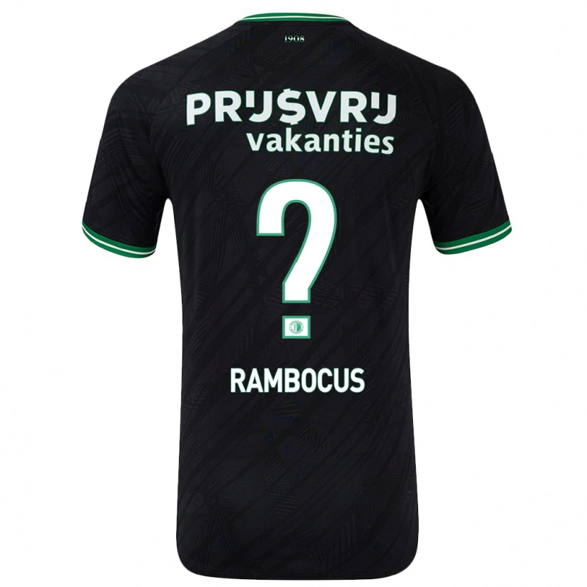 Danxen Kid Diego Rambocus #0 Black Green Away Jersey 2024/25 T-Shirt