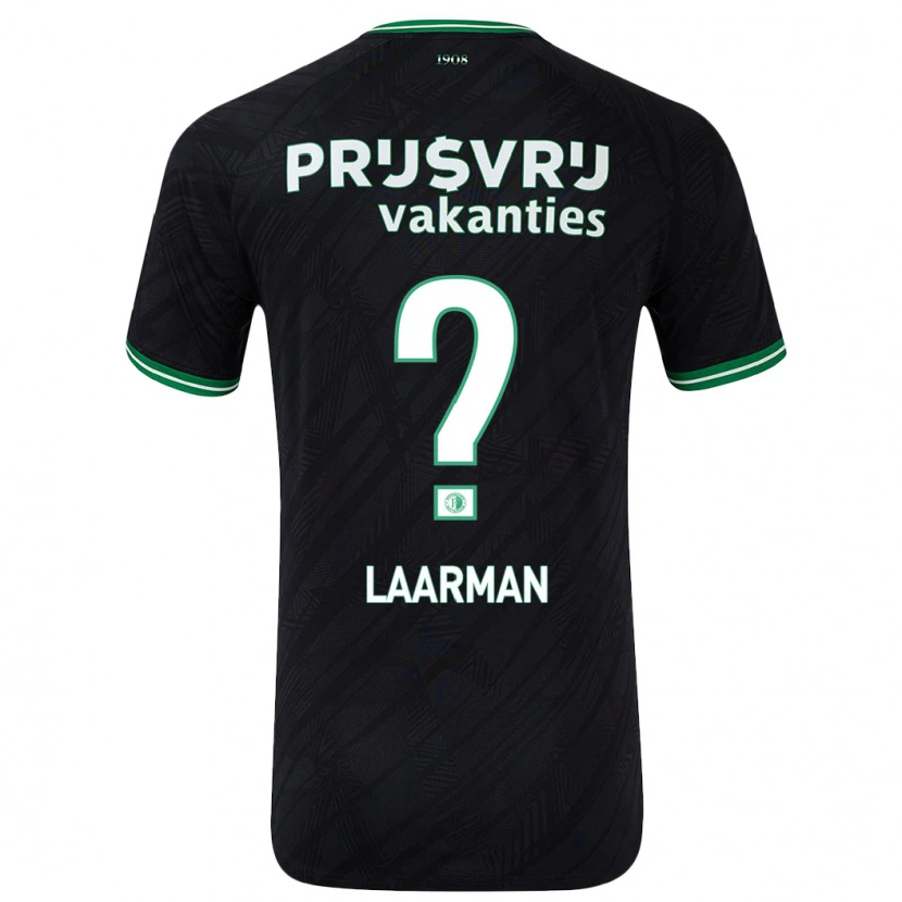 Danxen Kid Jimmi Laarman #0 Black Green Away Jersey 2024/25 T-Shirt