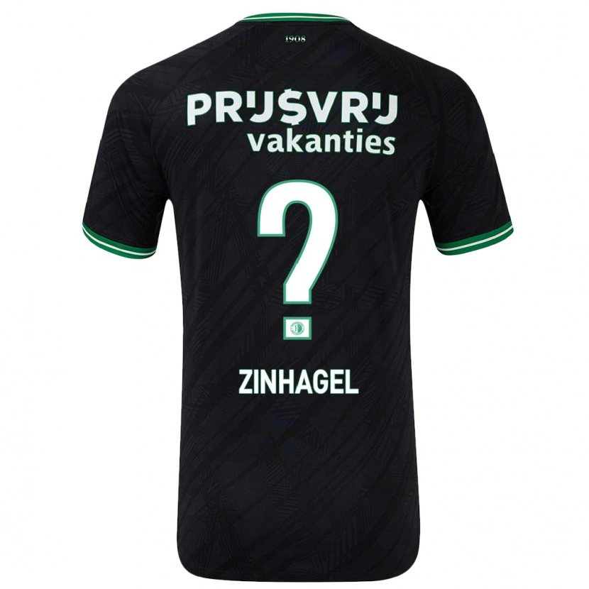 Danxen Kid Jivayno Zinhagel #0 Black Green Away Jersey 2024/25 T-Shirt