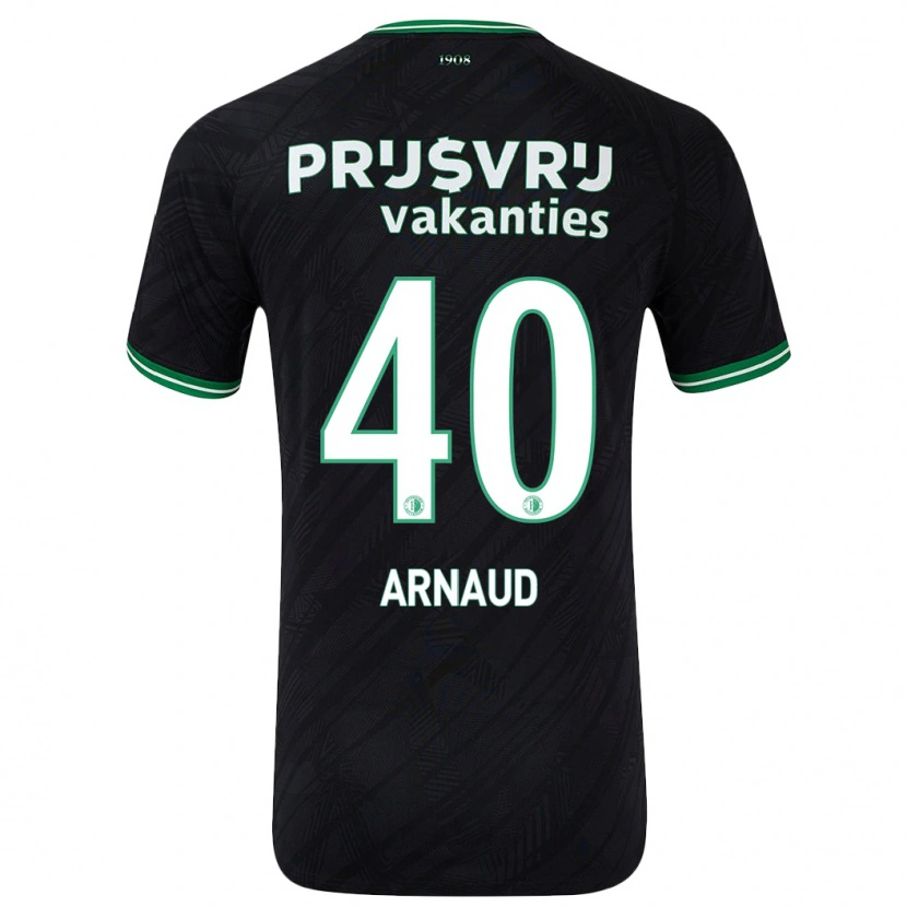 Danxen Kid Lugene Arnaud #40 Black Green Away Jersey 2024/25 T-Shirt