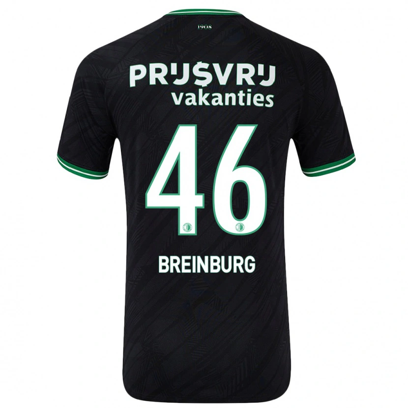 Danxen Kid Rainey Breinburg #46 Black Green Away Jersey 2024/25 T-Shirt