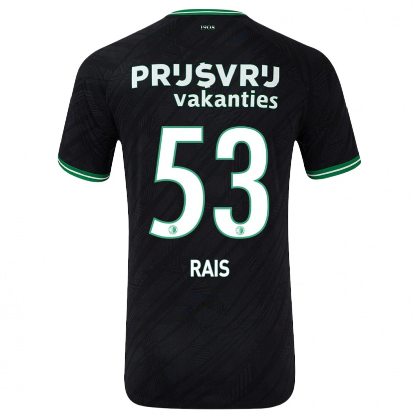 Danxen Kid Amir Rais #53 Black Green Away Jersey 2024/25 T-Shirt