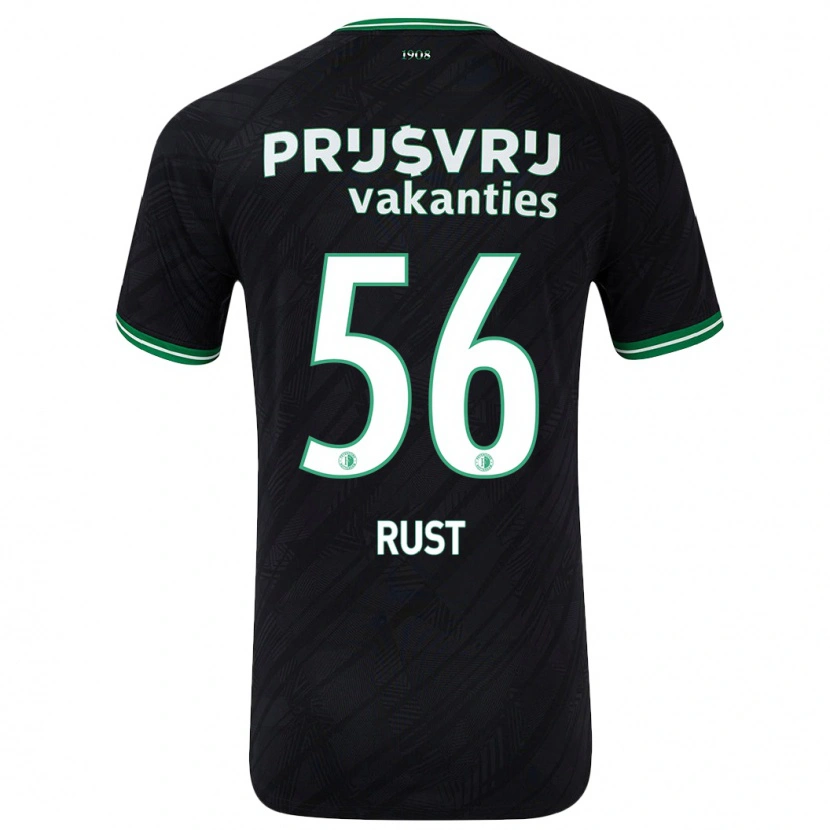 Danxen Kid Fabiano Rust #56 Black Green Away Jersey 2024/25 T-Shirt