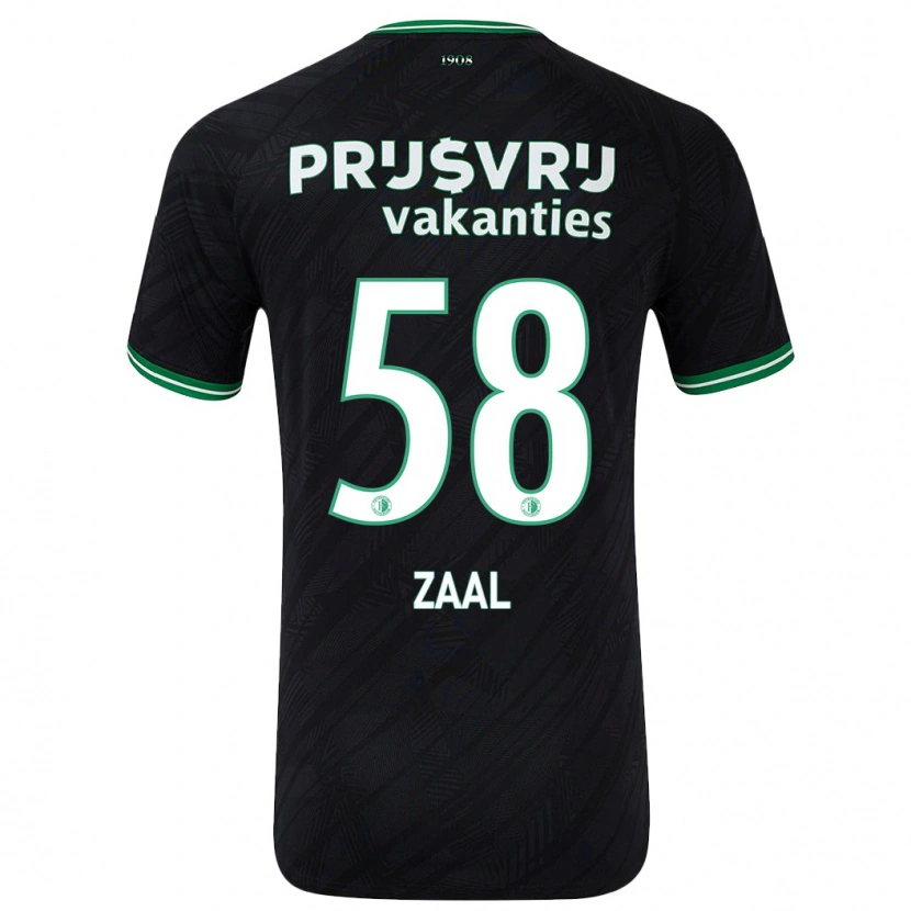 Danxen Kid Timo Zaal #58 Black Green Away Jersey 2024/25 T-Shirt