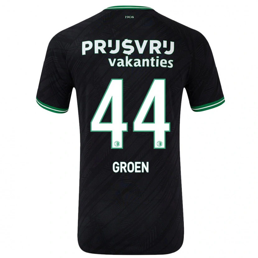 Danxen Kid Nesto Groen #44 Black Green Away Jersey 2024/25 T-Shirt