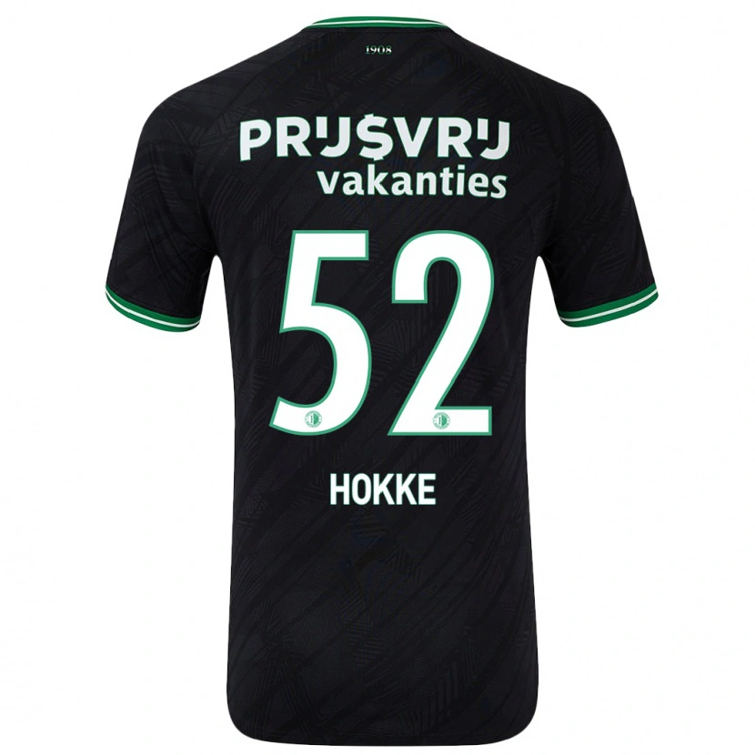 Danxen Kid Milan Hokke #52 Black Green Away Jersey 2024/25 T-Shirt