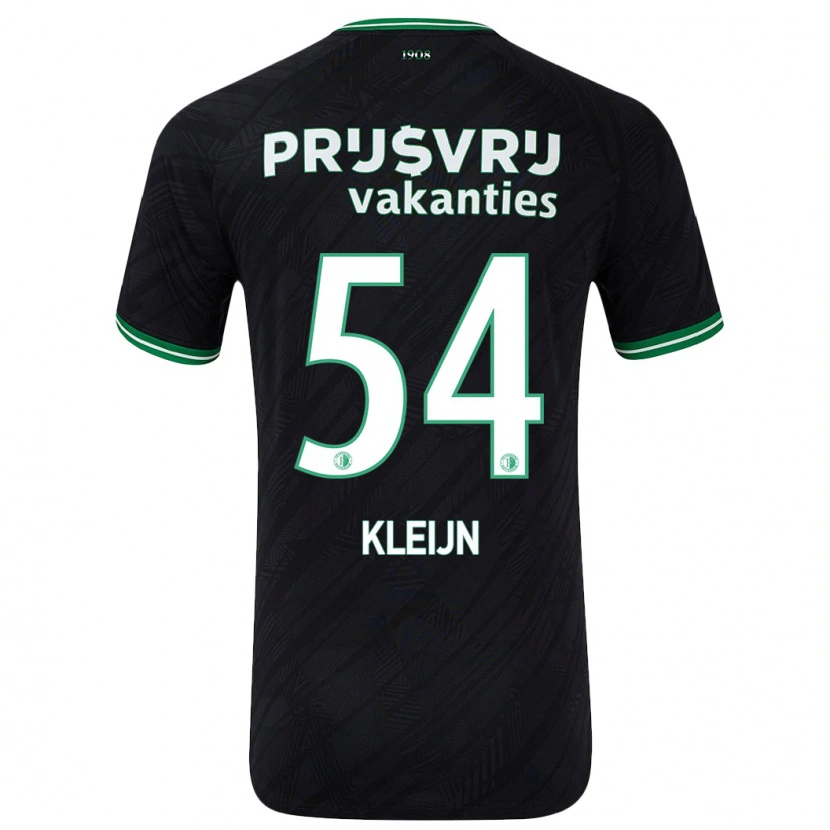 Danxen Kid Mike Kleijn #54 Black Green Away Jersey 2024/25 T-Shirt