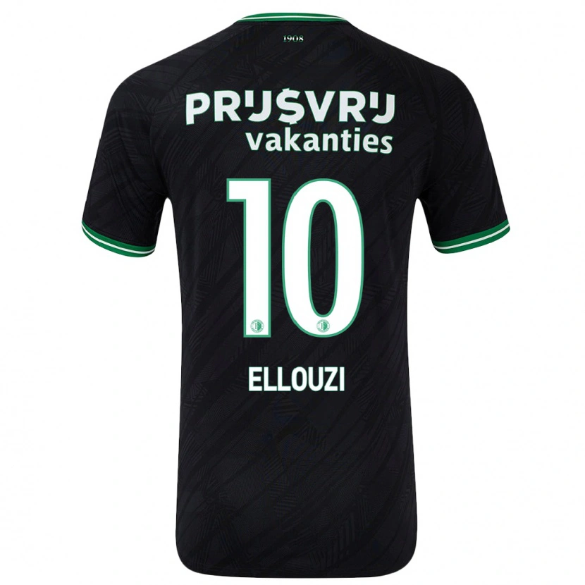 Danxen Kid Sabrine Ellouzi #10 Black Green Away Jersey 2024/25 T-Shirt