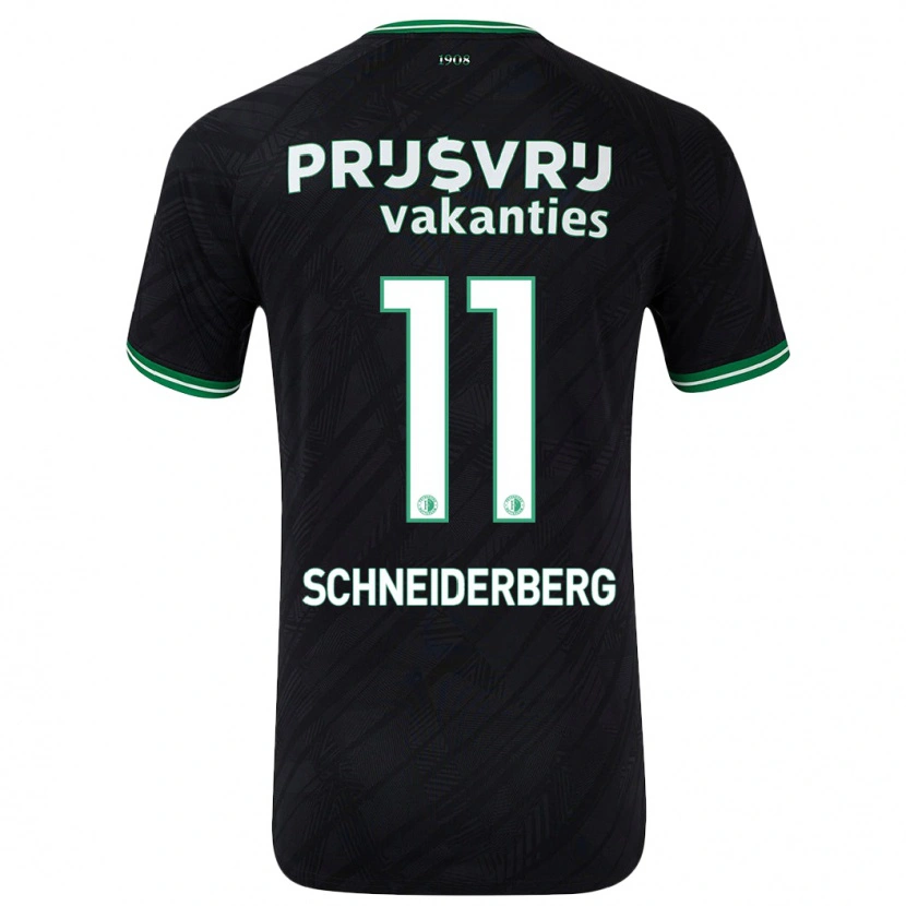 Danxen Kid July Schneiderberg #11 Black Green Away Jersey 2024/25 T-Shirt