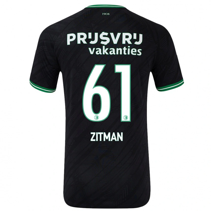 Danxen Kid Sven Zitman #61 Black Green Away Jersey 2024/25 T-Shirt