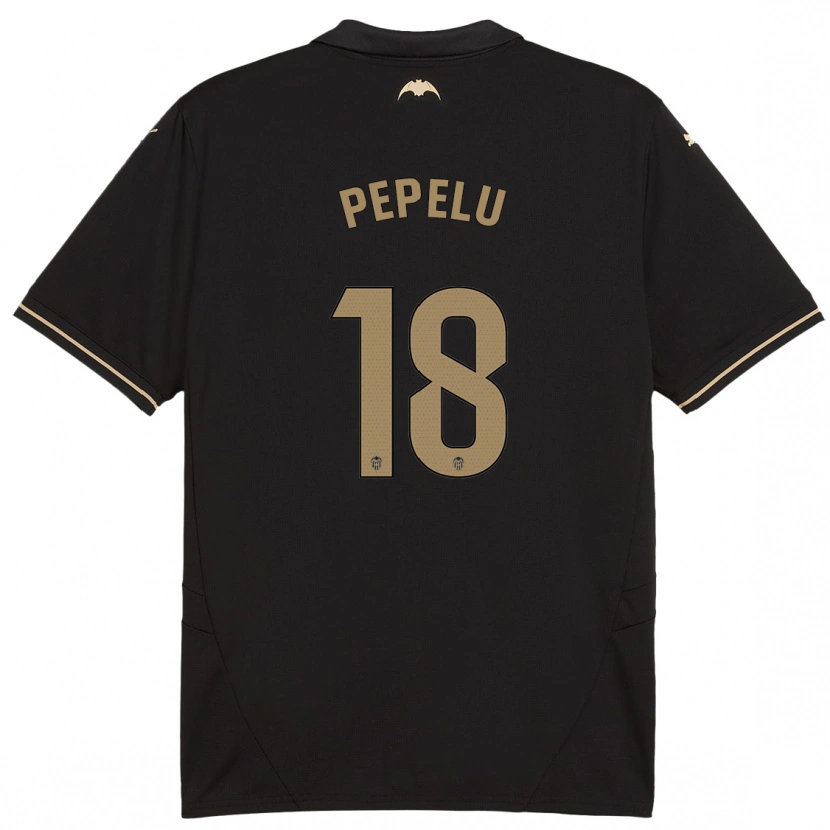 Danxen Kid Pepelu #18 Black Away Jersey 2024/25 T-Shirt