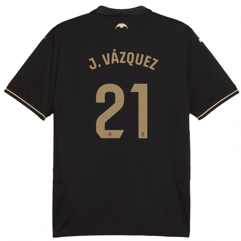 Danxen Kid Jesús Vázquez #21 Black Away Jersey 2024/25 T-Shirt