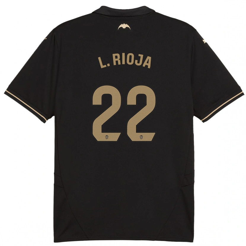 Danxen Kid Luis Rioja #22 Black Away Jersey 2024/25 T-Shirt