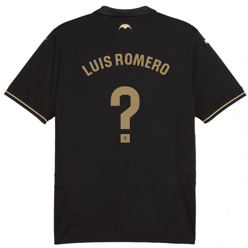 Danxen Kid Luis Romero #0 Black Away Jersey 2024/25 T-Shirt