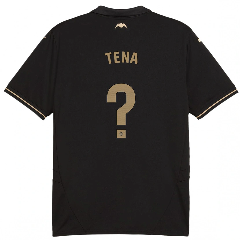 Danxen Kid Javier Tena #0 Black Away Jersey 2024/25 T-Shirt