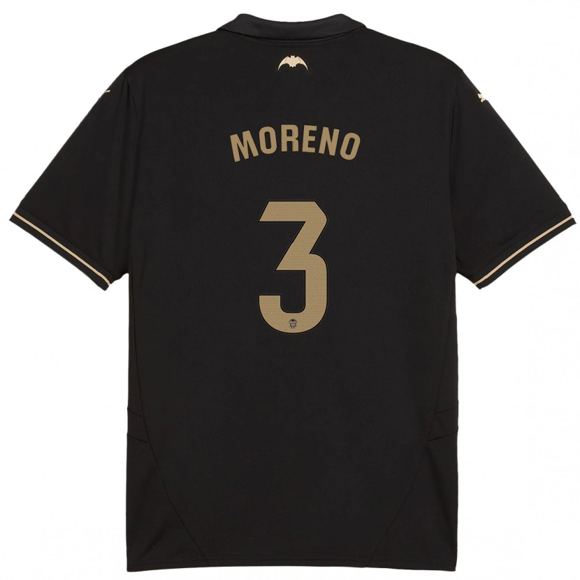 Danxen Kid Diego Moreno #3 Black Away Jersey 2024/25 T-Shirt