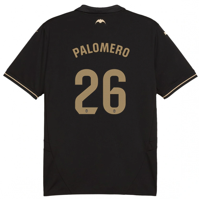 Danxen Kid Marc Palomero #26 Black Away Jersey 2024/25 T-Shirt