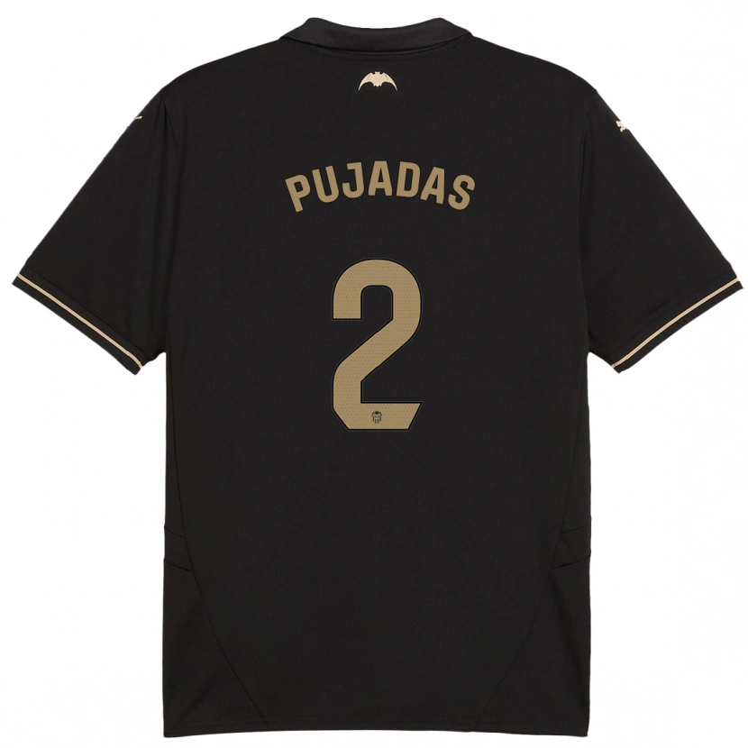 Danxen Kid Berta Pujadas #2 Black Away Jersey 2024/25 T-Shirt