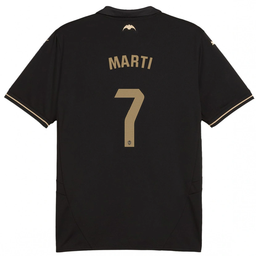 Danxen Kid Marina Martí #7 Black Away Jersey 2024/25 T-Shirt