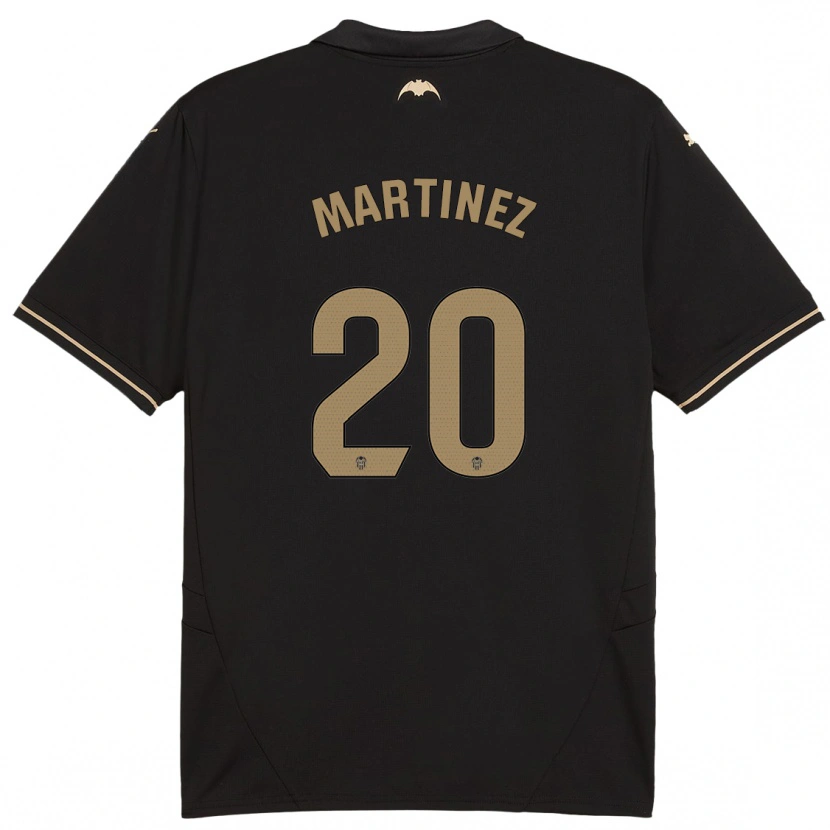 Danxen Kid Asun Martínez #20 Black Away Jersey 2024/25 T-Shirt