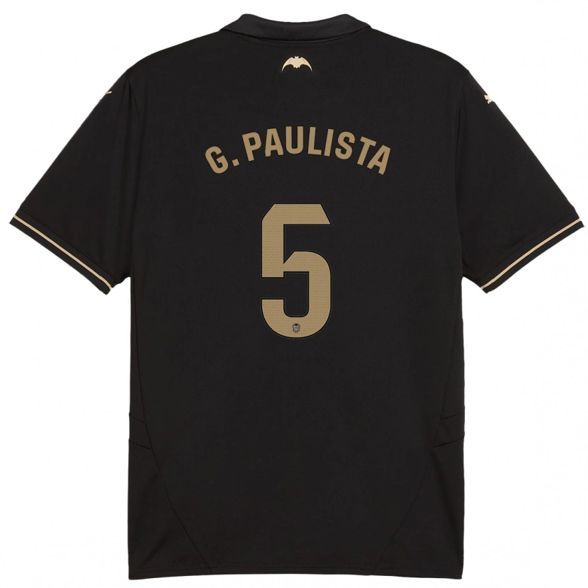 Danxen Kid Gabriel Paulista #5 Black Away Jersey 2024/25 T-Shirt