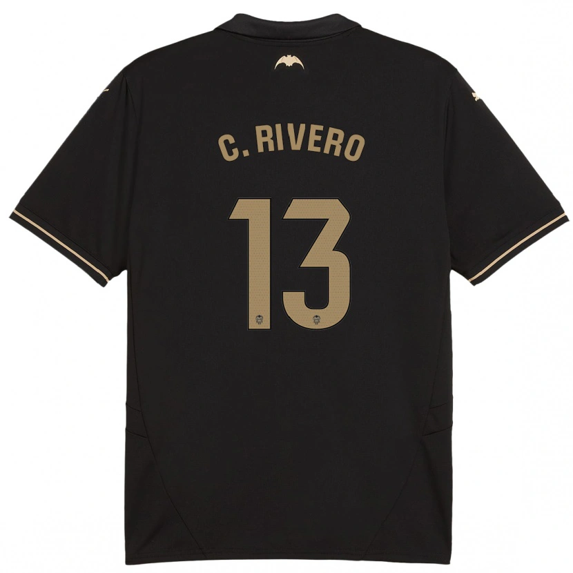 Danxen Kid Cristian Rivero #13 Black Away Jersey 2024/25 T-Shirt