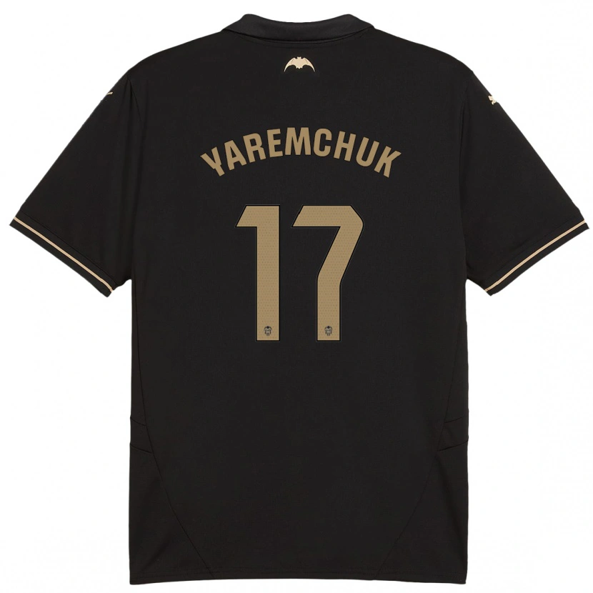 Danxen Kid Roman Yaremchuk #17 Black Away Jersey 2024/25 T-Shirt