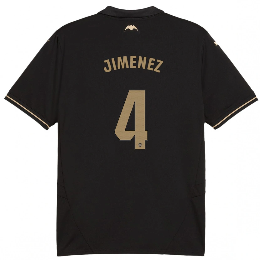 Danxen Kid Maria Jimenez #4 Black Away Jersey 2024/25 T-Shirt