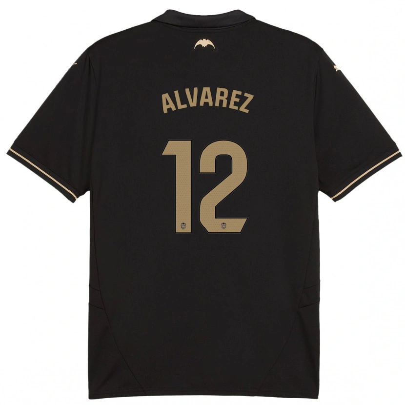 Danxen Kid Sofia Alvarez #12 Black Away Jersey 2024/25 T-Shirt