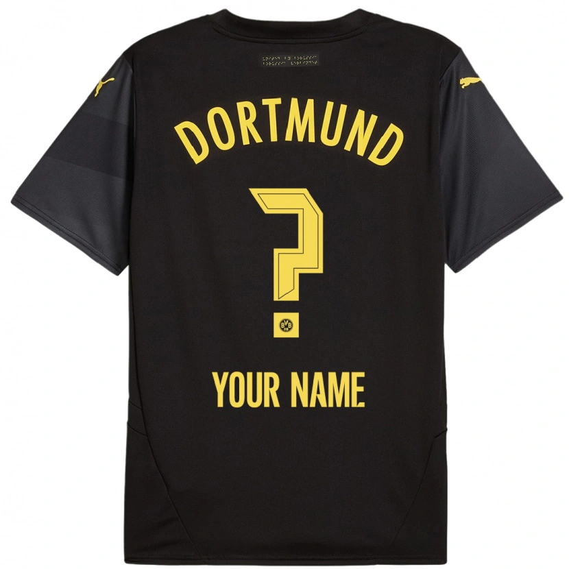 Danxen Kid Your Name #0 Black Yellow Away Jersey 2024/25 T-Shirt