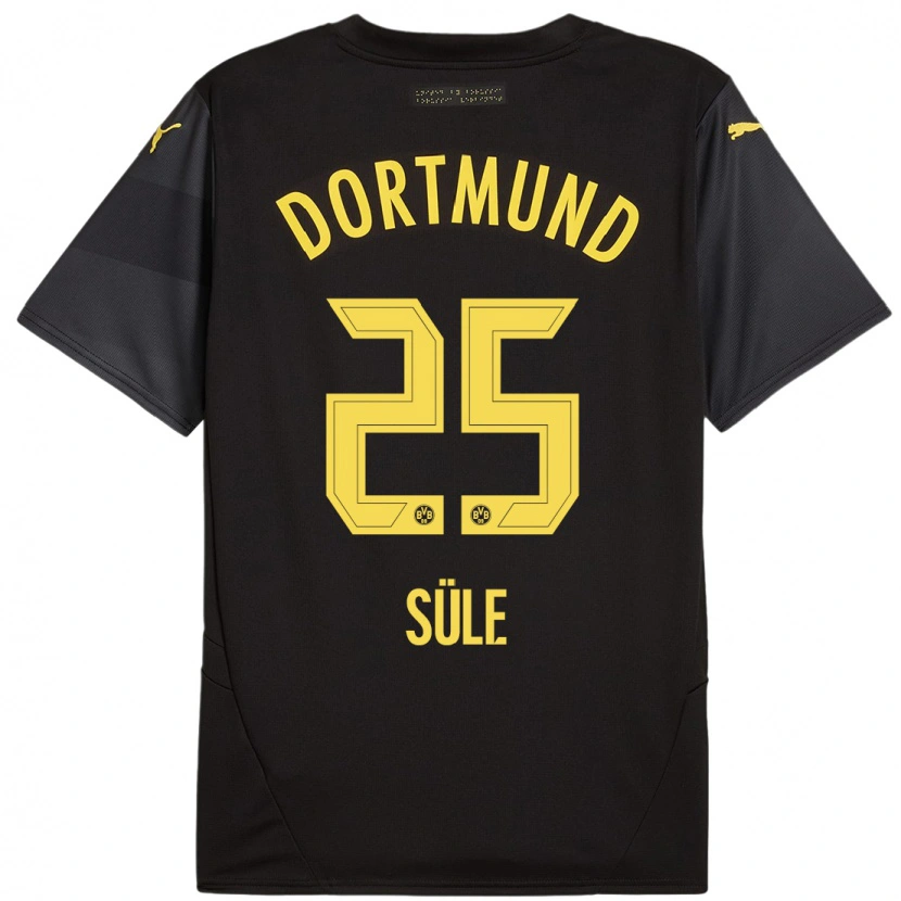 Danxen Kid Niklas Süle #25 Black Yellow Away Jersey 2024/25 T-Shirt