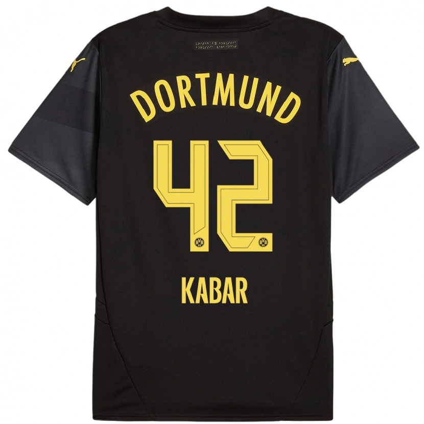 Danxen Kid Almugera Kabar #42 Black Yellow Away Jersey 2024/25 T-Shirt