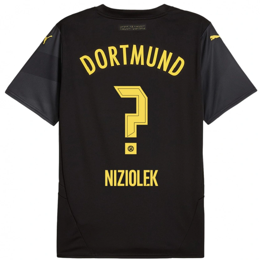 Danxen Kid Alex Niziolek #0 Black Yellow Away Jersey 2024/25 T-Shirt