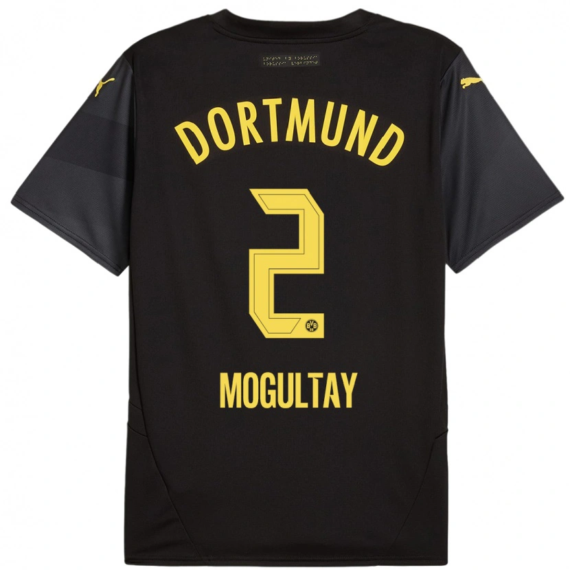 Danxen Kid Baran Mogultay #2 Black Yellow Away Jersey 2024/25 T-Shirt