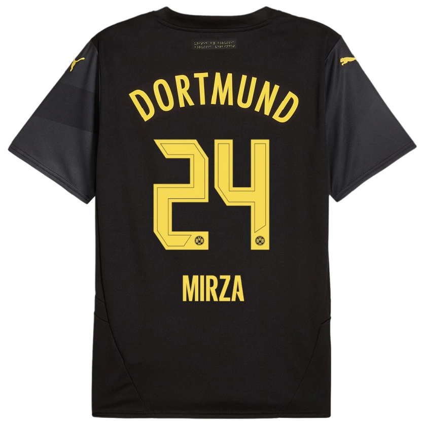 Danxen Kid Marwan-Omir Mirza #24 Black Yellow Away Jersey 2024/25 T-Shirt