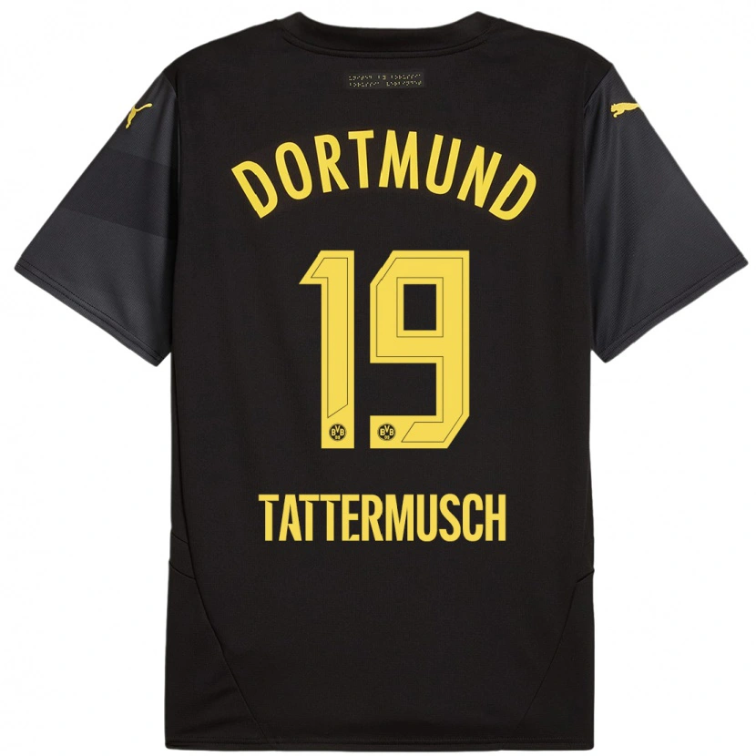 Danxen Kid Ted Tattermusch #19 Black Yellow Away Jersey 2024/25 T-Shirt