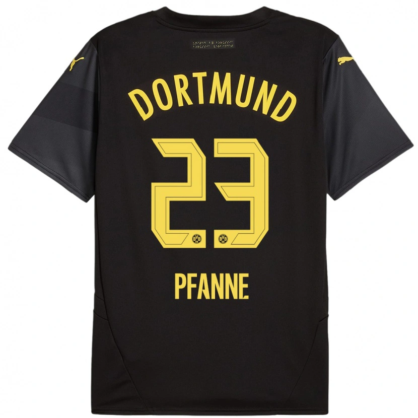 Danxen Kid Franz Pfanne #23 Black Yellow Away Jersey 2024/25 T-Shirt