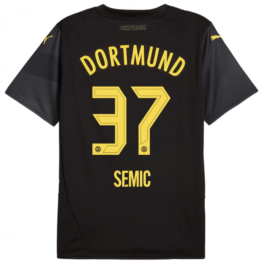 Danxen Kid Lion Semic #37 Black Yellow Away Jersey 2024/25 T-Shirt