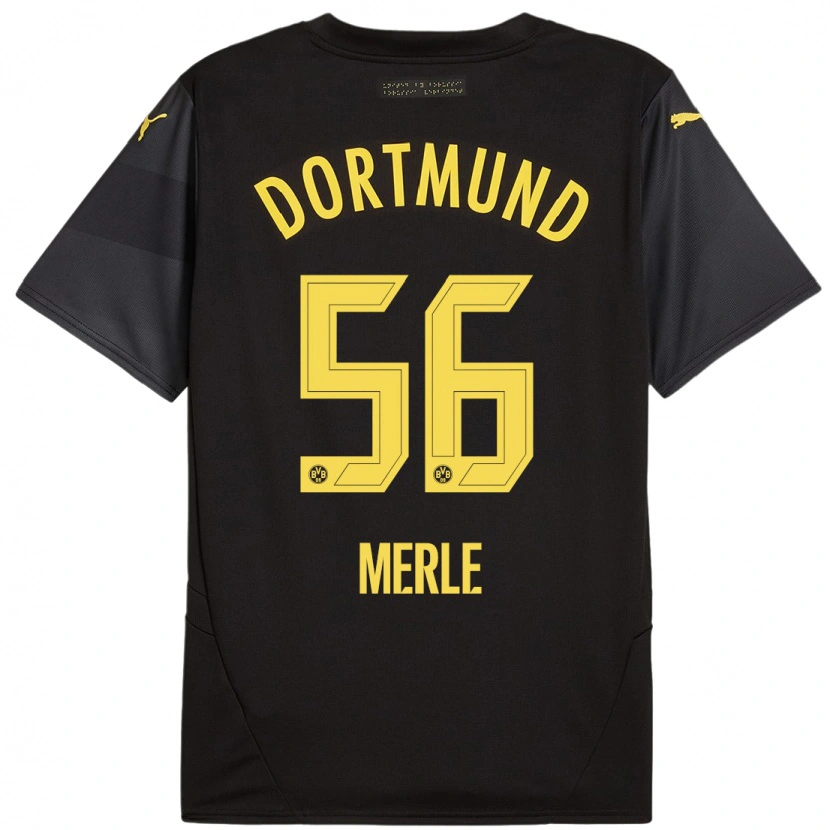 Danxen Kid Albers Merle #56 Black Yellow Away Jersey 2024/25 T-Shirt